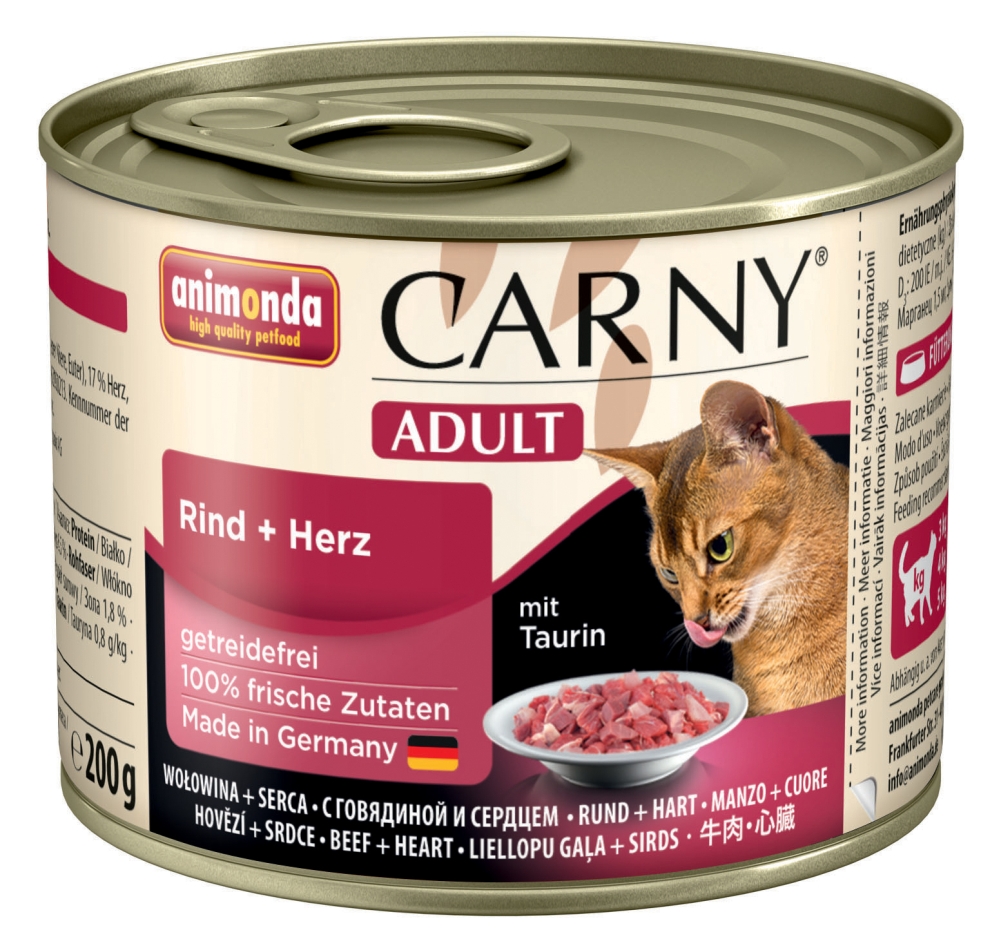 Animonda Cat Carny, Carny Adult Beef+Heart 200gd