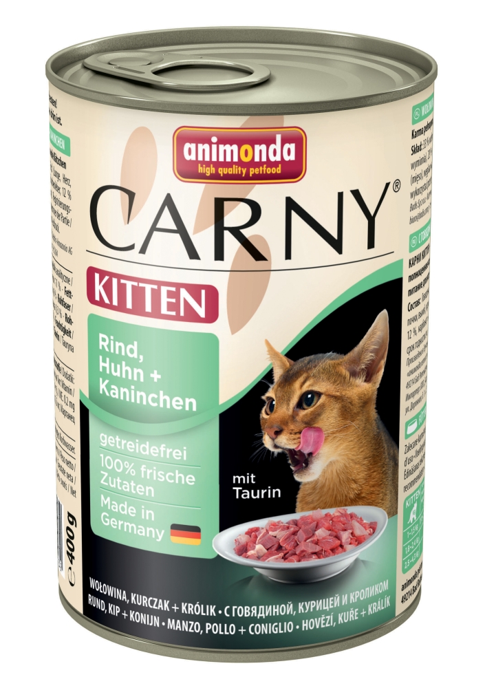 Animonda Cat Carny,Carny Kitten Beef+Chicken+K.400gd