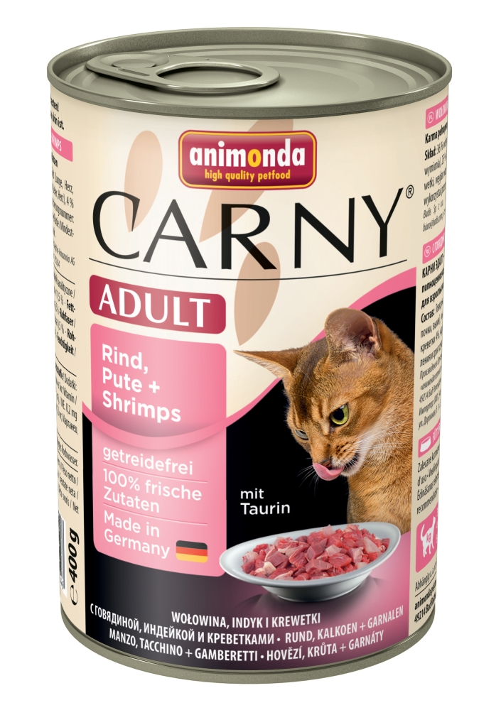 Animonda Cat Carny,Carny Adult Beef+ Turkey+Sh.400gd