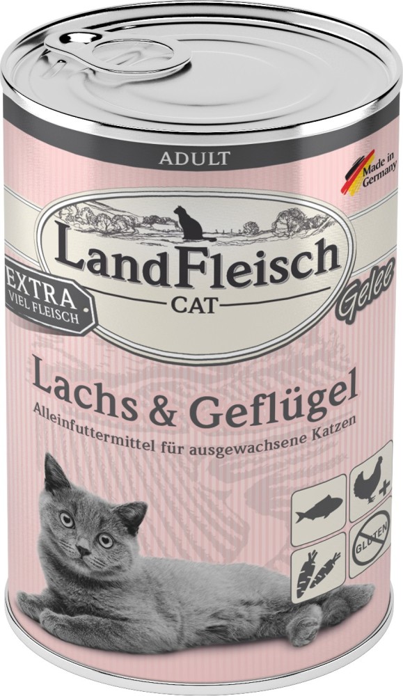 Landmeat,Lafl.Cat Jelly Lax+Gef.400gd