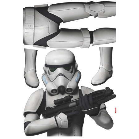Vägg Tatuering - Star Wars Stormtrooper - Storlek 100 X 70 Cm