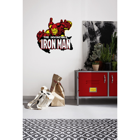 Vägg Tatuering - Iron Man Comic Classic - Storlek 50 X 70 Cm