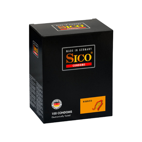 Sico Ribbed 100 Kondomer