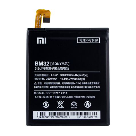 Xiaomi Litiumjonbatteri Bm32 Xiaomi Mi 4 3000mah