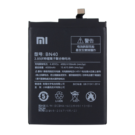Xiaomi Litiumjonbatteri Bn40 Xiaomi Redmi 4 Prime/Pro 4000mah