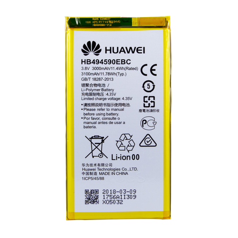 Huawei Hb494590ebc Lipolymer Battery Honor 7 3100mah Universal