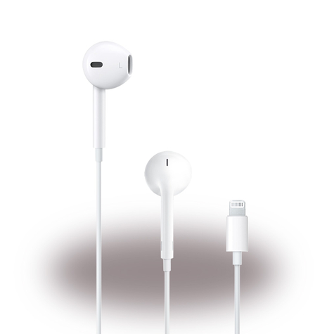 apple mmtn2zm/a earpods in ear headset / hörlurar lightning-kontakt vit