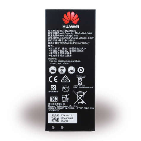 Huawei Hb4342a1rbc Litiumjonpolymerbatteri Ascend Y6, Honor 4a 2200mah