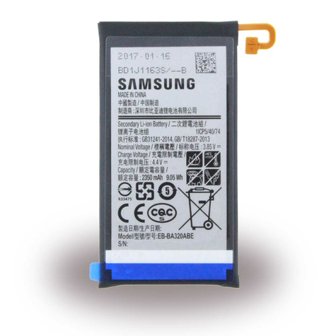 Samsung Eb-Ba320abe Litiumjonbatteri A320f Galaxy A3 (2017) 2350mah