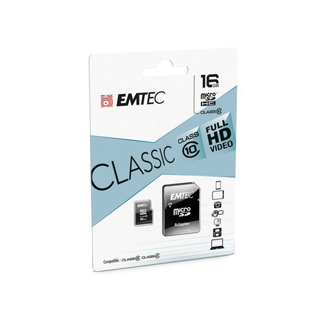 Microsdhc 16gb Emtec + Adapter Cl10 Classic Blister