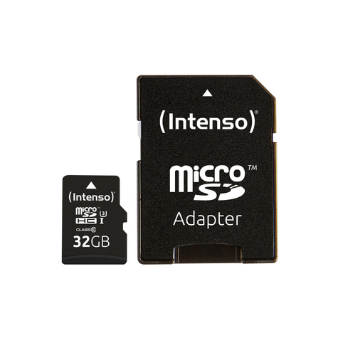 Intenso Secure Digital Card Micro Sd Uhs-I Professional 32 Gb Minneskort