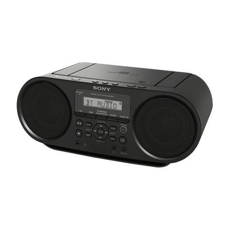 Sony Zs-Rs60bt Boombox Cd/Radio Spelare, Svart