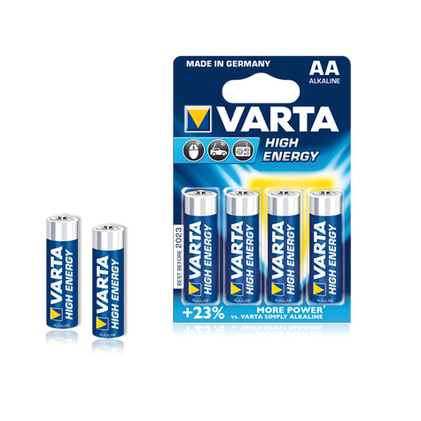 Varta High Energy Aa Mignon Batterier Ai-Mn 2600 Mah 1.5v 4-Pack