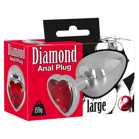 Diamant Butt Plug Stor