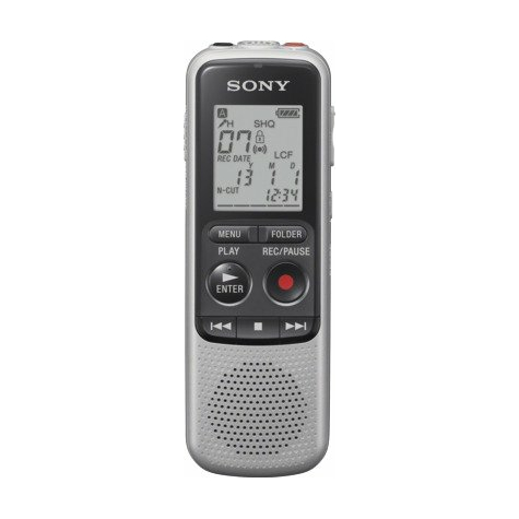 sony icd-bx140 4gb digital mono röstinspelare grå