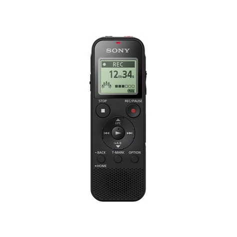 Sony Icd-Px470 Diktafon Mono (4 Gb, Micro Sd, Mp3-Uppspelning) Svart