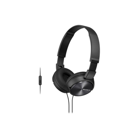 Sony Mdr-Zx310apb Hörlurar Med Headsetfunktion Svart