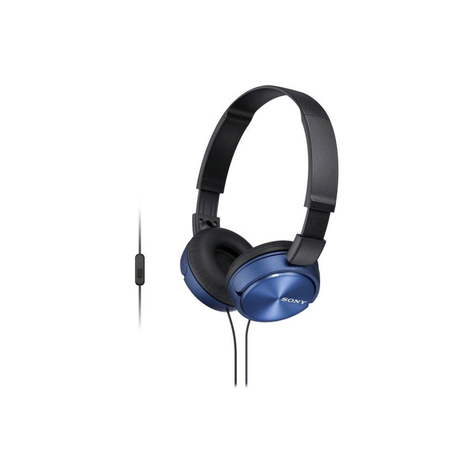 Sony Mdr-Zx310apl On Ear-Hörlurar Med Headsetfunktion Blå
