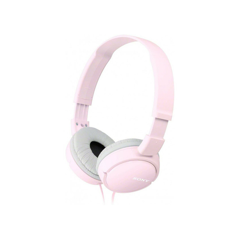 Sony Mdr-Zx110ap On Ear-Hörlurar Headset Funktion Vikbar Rosa