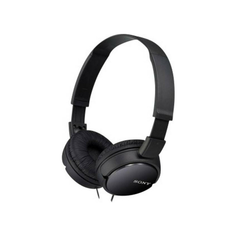 Sony Mdr-Zx110ap On Ear-Hörlurar Headset Funktion Vikbar Svart