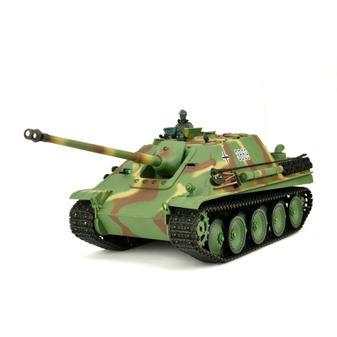 Rc Tank "Jagdpanther" Heng Long 1:16 Med Rök- Och Ljudutrustning Och Metallväxel -2,4ghz