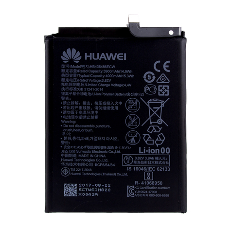 Huawei Hb436486ecw Litiumjonbatteri Mate 10 Pro, Mate 20 Pro, P20 Pro 4000mah