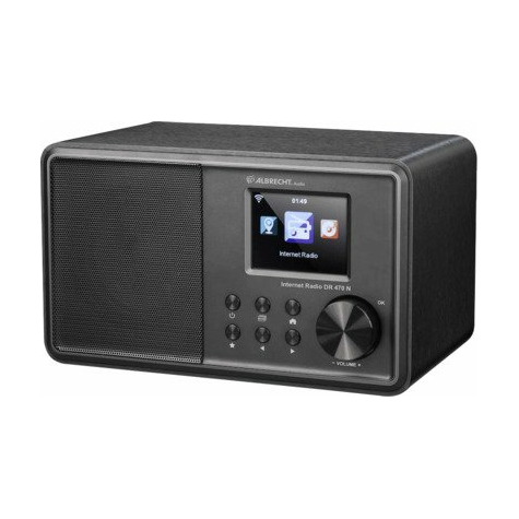 dr 470 n internet/ fm-radio svart stereo
