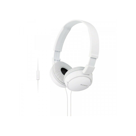 Sony Mdr-Zx110apw Hörlurar Med Headset-Funktion, Vit