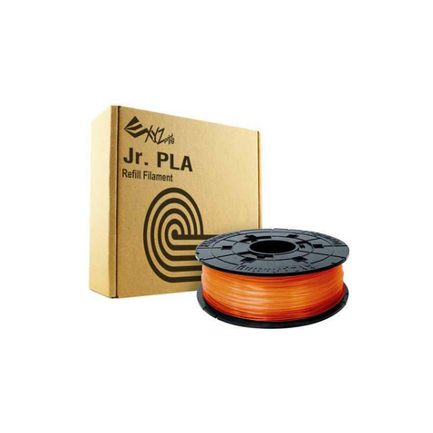 Xyzprinting 3d-Utskriftsmaterial Polyacticsre (Pla) Orange 600 G Rfplcxeu07b