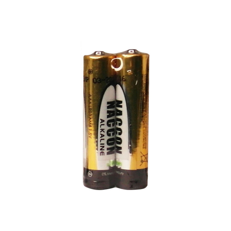 naccon alkali lr03-batteri aaa 2 paket