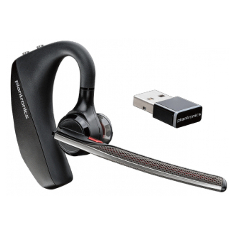 Plantronics Voyager 5200 Uc Bluetooth-Headset, Öronkrokmodell, Usb-Dongel