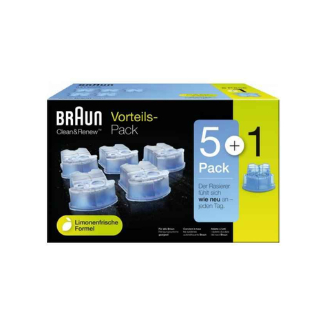 Braun Clean&Renew Cc-System Rengöringspatroner Promo Pack 5+1