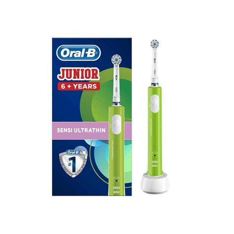 Oral-B Junior Green Elektrisk Tandborste För Barn Från 6 År Grön