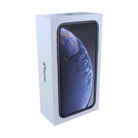apple iphone xr originalförpackning utan enhet och tillbehör svart