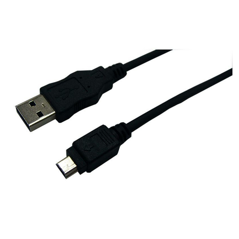 logilink usb 2.0 (typ-a) till usb mini kabel, svart, 3 m
