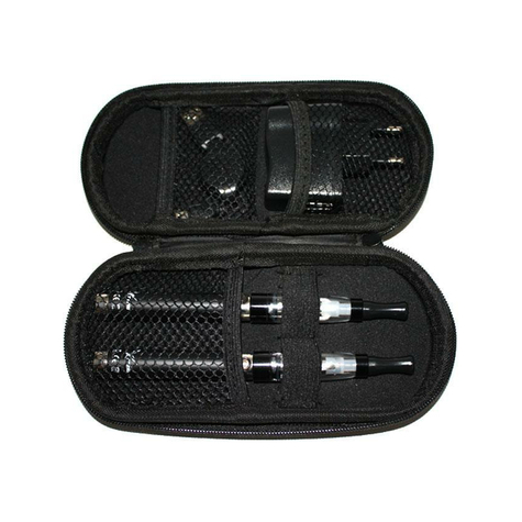 ttzig e-cigarett uppsättning av 2 proset 650mah med väska (silver)