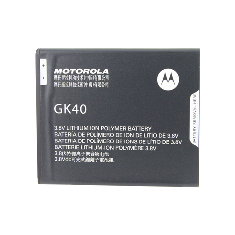 Motorola Gk40 Moto E3, G4 Play, Moto G5 Litiumjonpolymer 2800mah