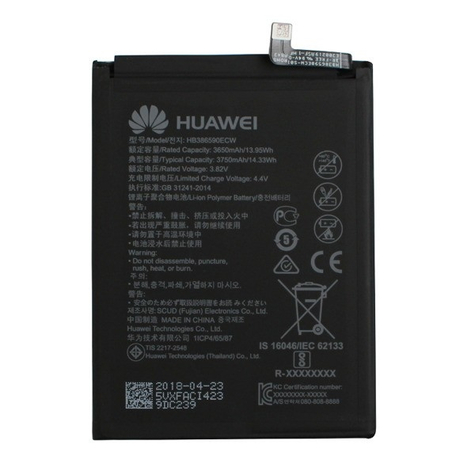 Huawei Hb386590ecw Honor 8x 3750mah Litiumjonbatteri Batteri