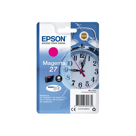 Epson Bläckväckarklocka Magenta C13t27034012 | Epson - C13t27034012