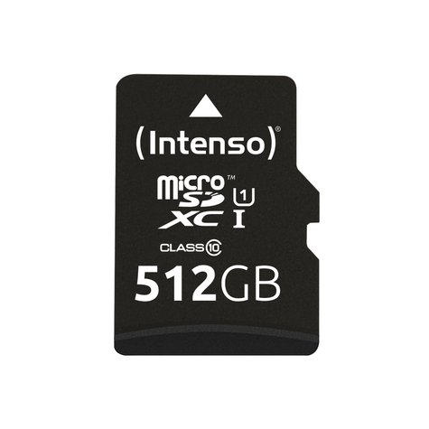Intenso Micro Secure Digital Card Micro Sd Class 10 Uhs-I, 512 Gb Minneskort