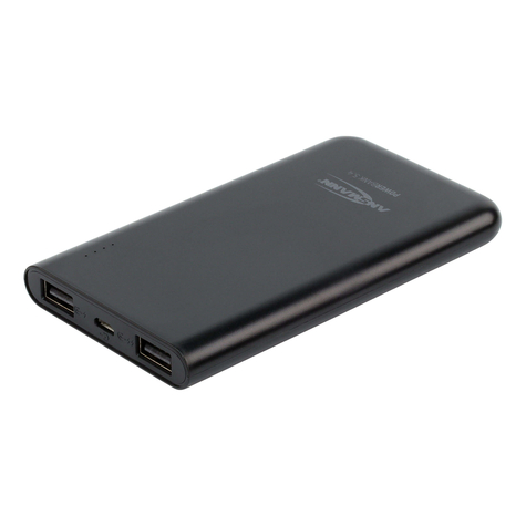 Ansmann Powerbank 5.4 Svart Universal Apple Iphone 5/5s/5c/Se/6/6s/6s/6s Plus/7/7 Plus Ipad Pro/Air 2/Mini 4/Mini 2 Samsung Galaxy S/A/J,... Litium Polymer (Lipo) 5400 Mah Usb