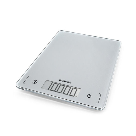 soehnle page comfort 300 slim elektronisk köksvåg 10 kg 1 g silver bänkskiva (placering) fyrkantig