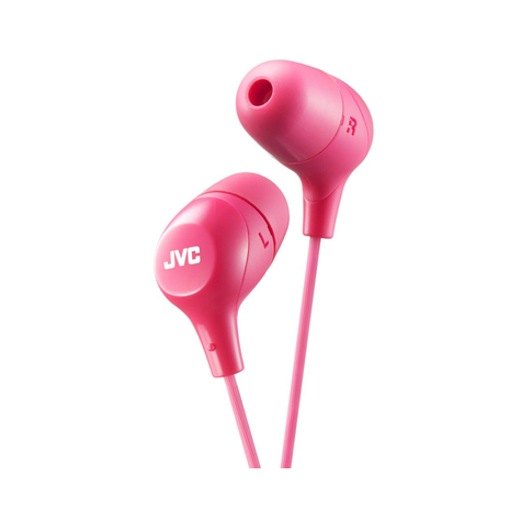 Jvc Ha-Fx38-P-E Hörapparat In Ear Rosa Med Kabel 1 M Guld