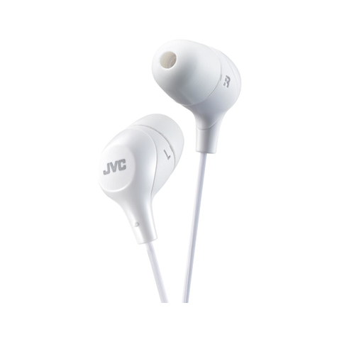 Jvc Ha-Fx38-W-E Hörselskärm In Ear Vit Med Kabel 1 M Guld