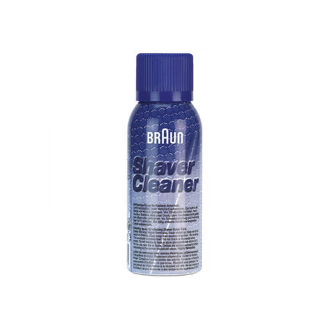 Braun Shaver Cleaner Rengöringsspray För Rakapparat