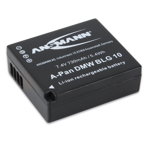 Ansmann 1400-0063 Litium-Ion (Li-Ion) 730 Mah Kamera Panasonic Lumix Dmc- Gf6 / Dmc-Gx7 7.4 V 1 St.