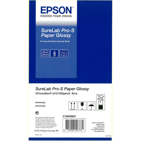 Epson Surelab Pro-S Papper Glossy Bp 5x65 2 Rullar