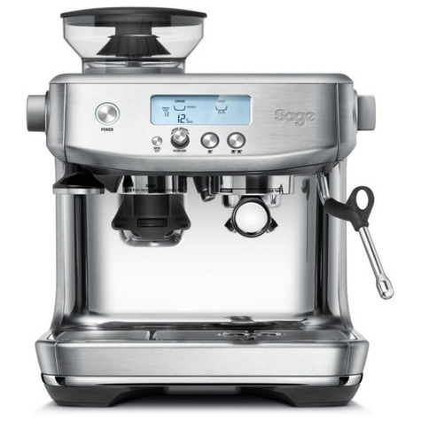 Sage The Barista Pro Espressomaskin 1,98 L Kaffebönor Inbyggd Kvarn 1680 W Rostfritt Stål