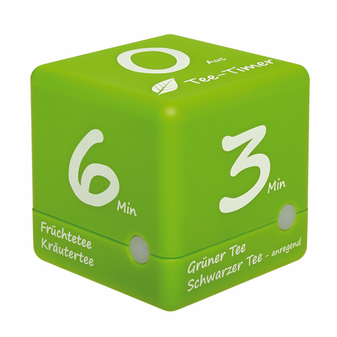 Tfa Cube Timer Digital Kökstimer Grön Vit 6 Min Plast Fristående Aaa