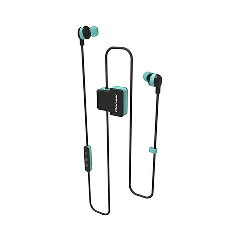 Pioneer Clipwear Active Hörlurar In Ear Svart Mintfärg Binaural Digital Ipx4
